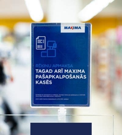 maxima apmaksas karte.